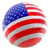 3D soccer ball with the flag of USA - isolated over a white background